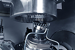 Machining area of the VSC 400 PS skiving machine